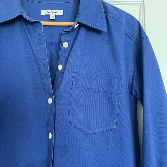Madewell Mini Shirtdress in Bluestone | Size XXS - Picture 2 of 10